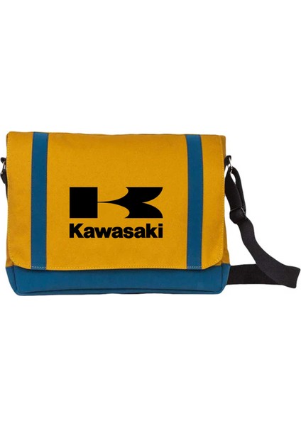 Postacı Çantası Kawaski Logo Sarı Renk