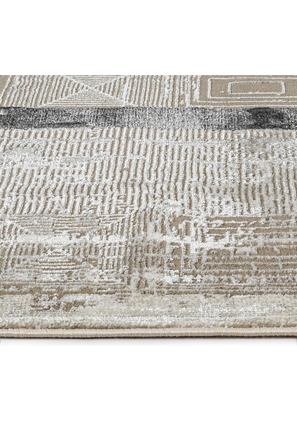 Maja Çerçeveli Gri Mikrofiber Dikdörtgen Modern Desenli Akrilik Hav Vermeyen Leke Tutmayan Kolay Temizlenen Yumuşak Makine Salon Yolluk Mutfak Halı fiyatları