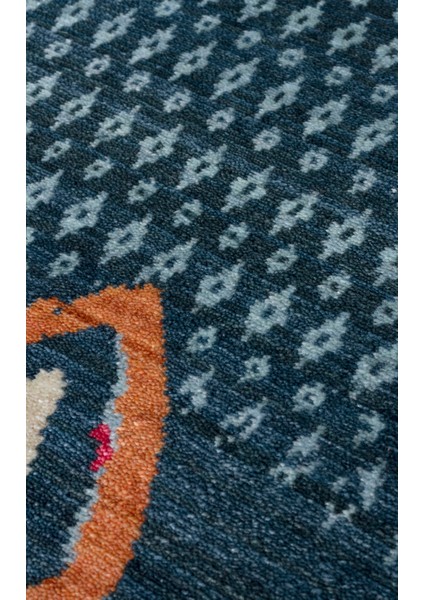 Mala Modern Lacivert Tensel Dikdörtgen Modern Desenli Akrilik Hav Vermeyen Leke Tutmayan Kolay Temizlenen Yumuşak Makine Salon Yolluk Mutfak Halı fırsatları