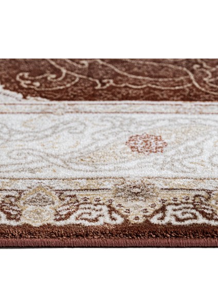 Valsad Klasik Kahverengi Polyester Dikdörtgen Modern Desenli Akrilik Hav Vermeyen Leke Tutmayan Kolay Temizlenen Yumuşak Makine Salon Yolluk Mutfak Halı fiyatları