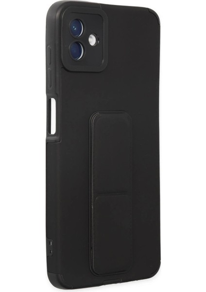 Samsung Galaxy A04 Kılıf Mega Standlı Silikon - Siyah - BRNTEK8013-8955 fiyatları