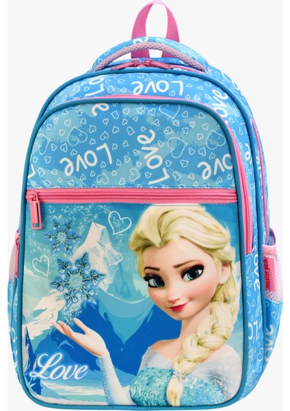 Kız Çocuk Ortopedik Sırt Destekli Mavi Ilkokul Sırt Çantası ve Beslenmeli Ilkokul Çantası modelleri