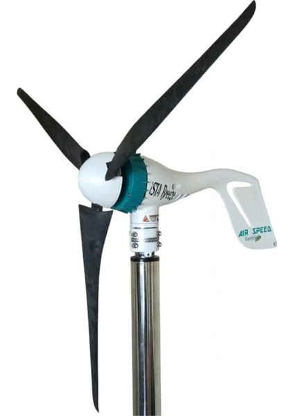 Set Air Speed 500W 12V/24V Rüzgar Türbini + Hibrit Şarj Kontrol Cihazı + Direk Seti Ista-Breeze fiyatları