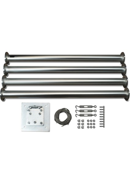 Set Air Speed 500W 12V/24V Rüzgar Türbini + Hibrit Şarj Kontrol Cihazı + Direk Seti Ista-Breeze indirimleri