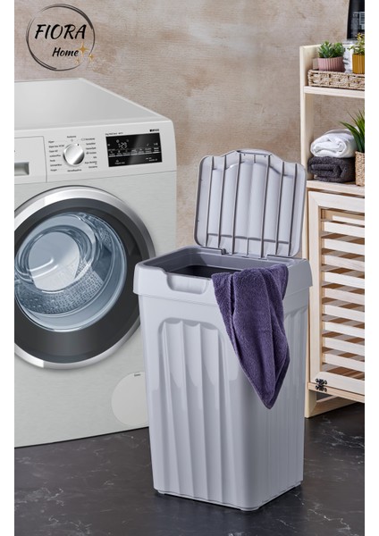 FİORA 40 Lt.Çok Amaçlı Kirli Çamaşır Sepeti-Oyuncak Sepeti