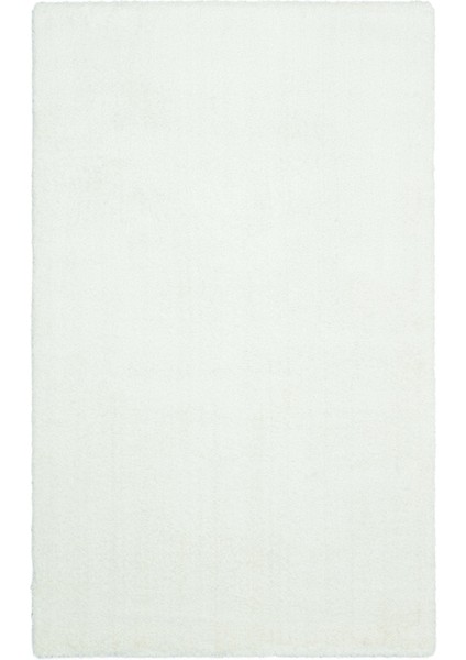 Ebenthal Beyaz Shaggy Etnik Modern Desenli Pamuk Hav Vermeyen Leke Tutmayan Kolay Temizlenen Yumuşak Makine Salon Yolluk Mutfak Halı