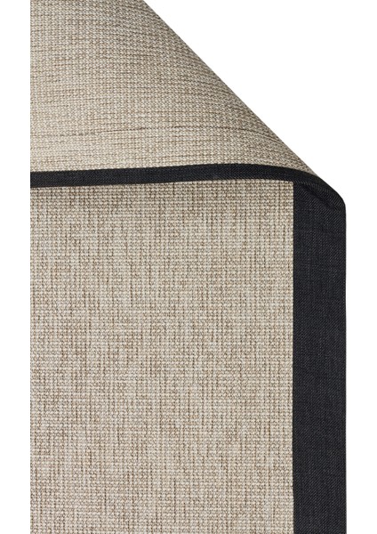 Siyah Çerçeveli Etnik Modern Desenli Poliproplen Hav Vermeyen Leke Tutmayan Kolay Temizlenen Yumuşak Makine Salon Yolluk Mutfak Halı fiyatları