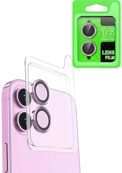 iPhone 16 Plus Raze Metal Kamera Lens - Pembe - BRNTEK1334-5807