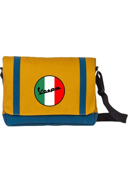 Postacı Çantası Vespa Logo Sarı Renk