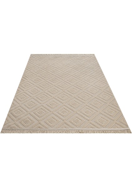 Milkvetch Geometrik Bej Pamuk Dikdörtgen Modern Desenli Akrilik Hav Vermeyen Leke Tutmayan Kolay Temizlenen Yumuşak Makine Salon Yolluk Mutfak Halı fırsatları