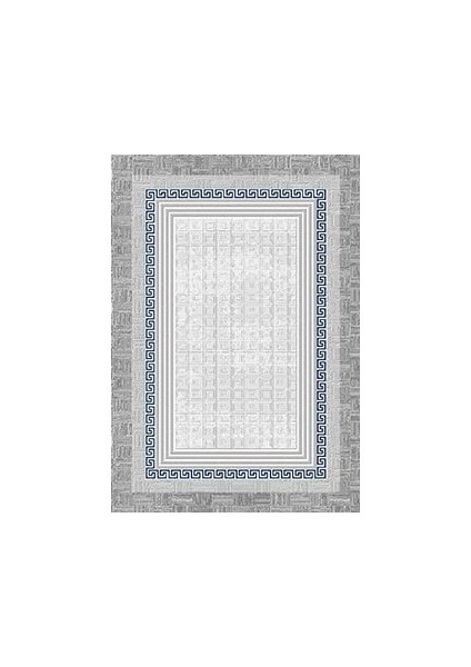 Abomasum Lacivert Çerçeveli Etnik Modern Desenli Akrilik Hav Vermeyen Leke Tutmayan Kolay Temizlenen Yumuşak Makine Salon Yolluk Mutfak Halı