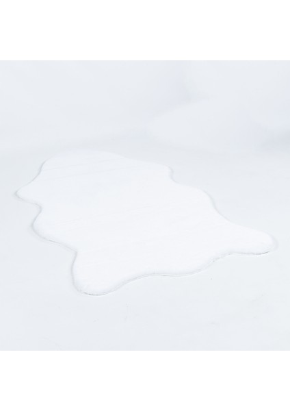 Haseeb Beyaz Düz Etnik Modern Desenli Hav Vermeyen Leke Tutmayan Kolay Temizlenen Yumuşak Makine Salon Yolluk Mutfak Halı