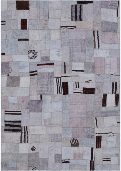 Atina Mavi Eskitme Yün Modern Desenli Yün Hav Toz Vermez Leke Tutmayan Salon Yolluk Mutfak El Dokuma Halı