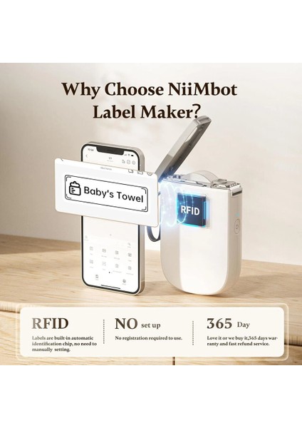 Bluetooth Etiket Yazıcı – 300 Dpı Taşınabilir Termal Bantlı Etiket Makinesi, Kablosuz Mobil Uyumlu modelleri