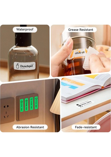 Bluetooth Etiket Yazıcı – 300 Dpı Taşınabilir Termal Bantlı Etiket Makinesi, Kablosuz Mobil Uyumlu indirimleri