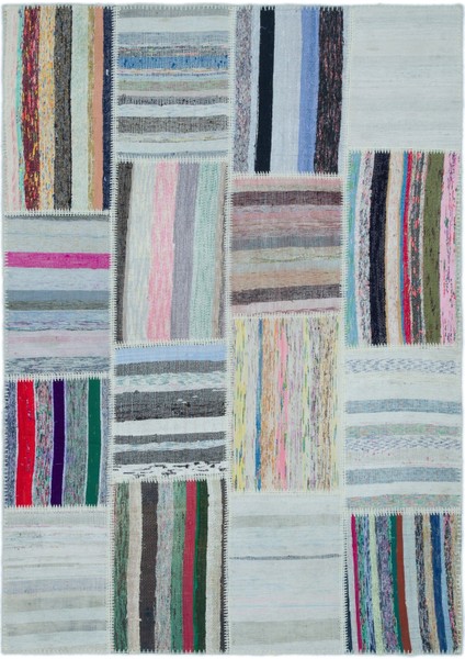 Atina Gri Eskitme Yün Modern Desenli Yün Hav Toz Vermez Leke Tutmayan Salon Yolluk Mutfak El Dokuma Halı