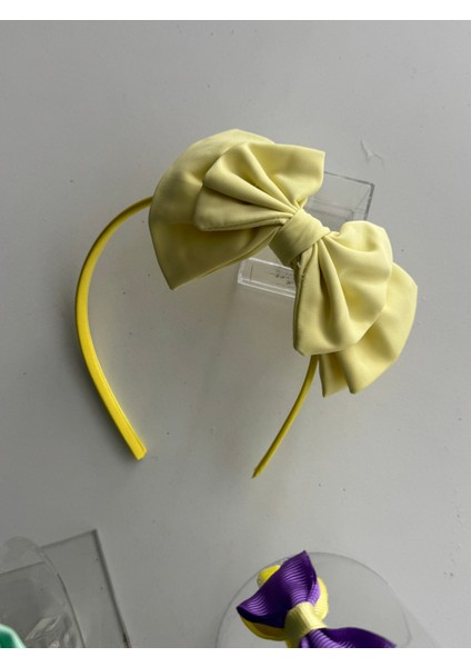 Renkli Fiyonk Detaylı Kız Çocuk Taç Seti – 3'lü Sevimli ve Şık Saç Aksesuarları fırsatları