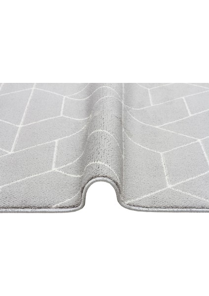 Safi Gri Geometrik Etnik Modern Desenli Mikro Hav Vermeyen Leke Tutmayan Kolay Temizlenen Yumuşak Makine Salon Yolluk Mutfak Halı fiyatları