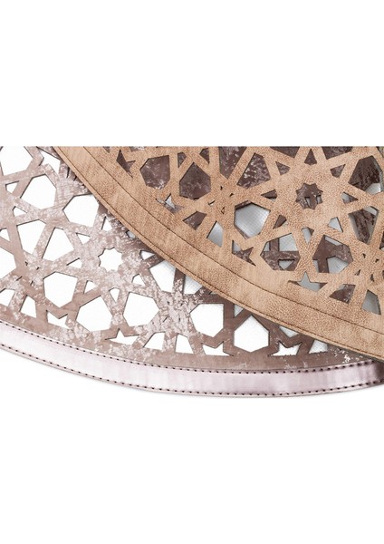 Seekirchen Vizon Modern Etnik Desenli Deri Halı modelleri