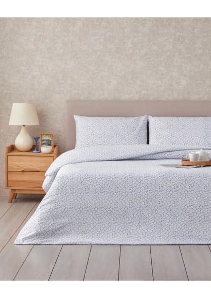 Sweet Violet Kolay Ütülenir Çift Kişilik Nevresim Takımı 200X220 cm Koyu Mavi fiyatları