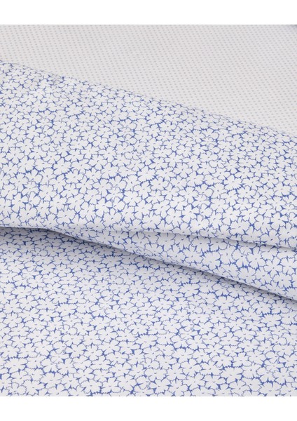 Sweet Violet Kolay Ütülenir Çift Kişilik Nevresim Takımı 200X220 cm Koyu Mavi fırsatları