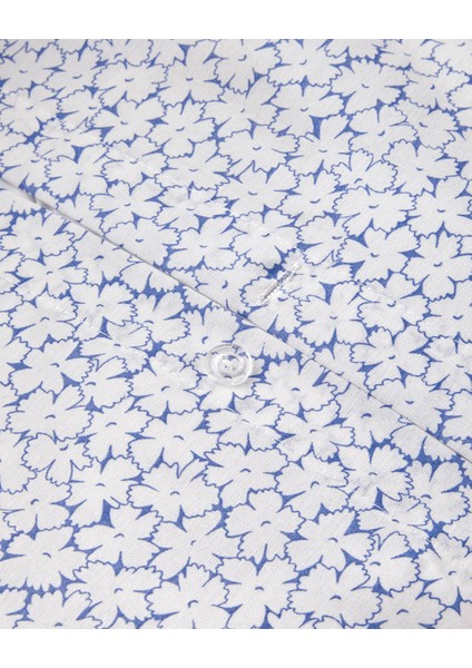 Sweet Violet Kolay Ütülenir Çift Kişilik Nevresim Takımı 200X220 cm Koyu Mavi