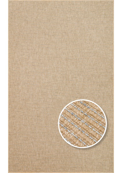 Falguni Bej Düz Etnik Modern Desenli Poliproplen Hav Vermeyen Leke Tutmayan Kolay Temizlenen Yumuşak Makine Salon Yolluk Mutfak Halı