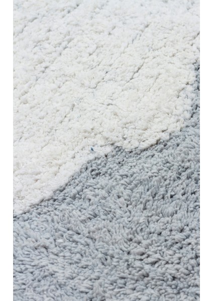 Mavi Figürlü Etnik Modern Desenli Pamuk Hav Vermeyen Leke Tutmayan Kolay Temizlenen Yumuşak Makine Salon Yolluk Mutfak Halı fırsatları