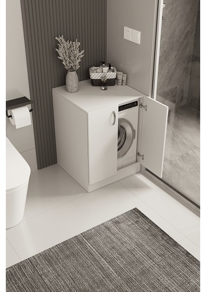 DF03107B Kapaklı Çamaşır Makinesi Dolabı Çamaşır Alt Modül fiyatları