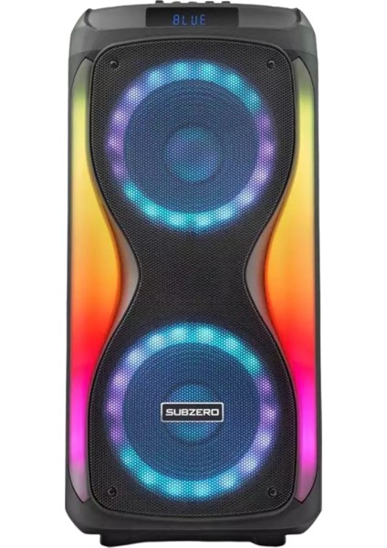 WR175 8"x2 2 Kablosuz Mikrofonlu Kumandalı Tweeter Rgb Bluetooth/usb/sd Müzik Kutusu indirimleri