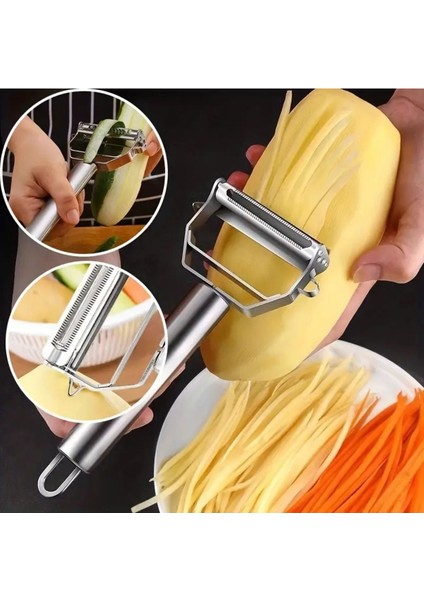 Paslanmaz Çelik Julyen Soyacak Sebze Meyve Dilimleyici Soyacak Patates Soyacağı Jülyen