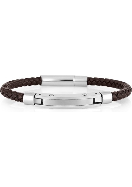 DKJ.6.10022-4 Deri Kahverengi Erkek Bileklik