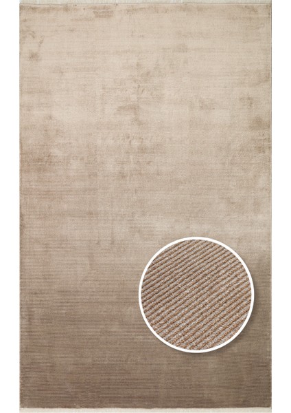 Aashi Düz Vizon Viskon Dikdörtgen Modern Desenli Akrilik Hav Vermeyen Leke Tutmayan Kolay Temizlenen Yumuşak Makine Salon Yolluk Mutfak Halı