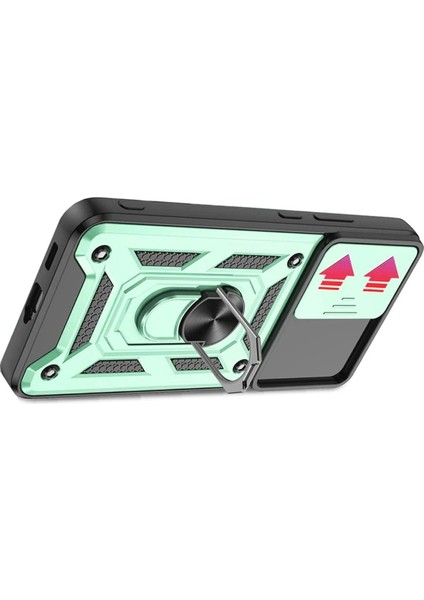 Samsung Galaxy S22 Kılıf Pars Lens Yüzüklü Silikon - Yeşil - BRNTEK2073-1205 fiyatları