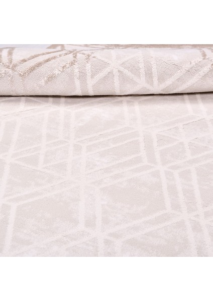 Abiotic Bej Geometrik Etnik Modern Desenli Akrilik Hav Vermeyen Leke Tutmayan Kolay Temizlenen Yumuşak Makine Salon Yolluk Mutfak Halı indirimleri