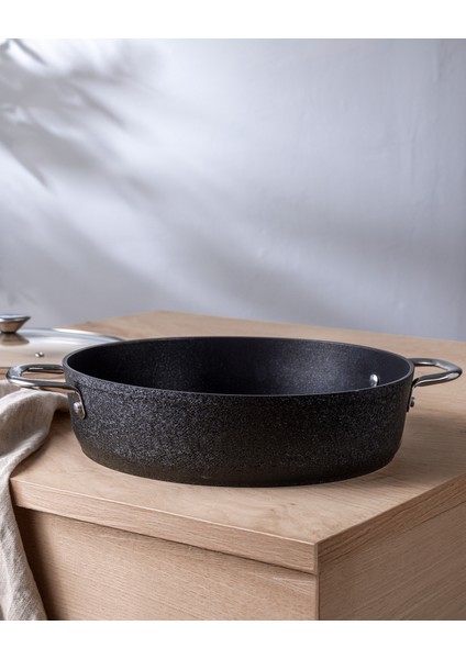 Noir Titanyum Kısa Tencere - Siyah - 28 cm fiyatları