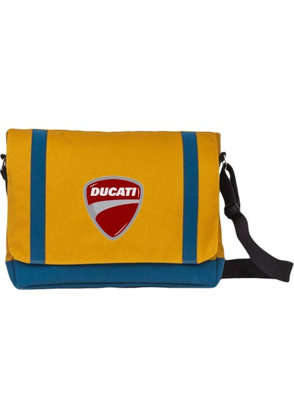 Postacı Çantası Ducati Multistrada Logo Sarı Renk