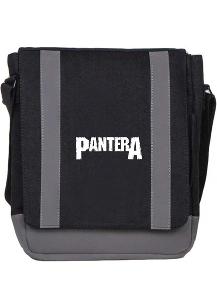 Heybe Çanta Pantera Logo Siyah Renk