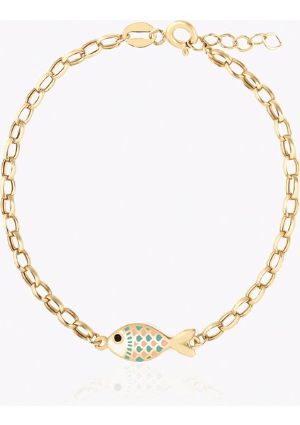 Mineli Balık Çocuk Bilekliği