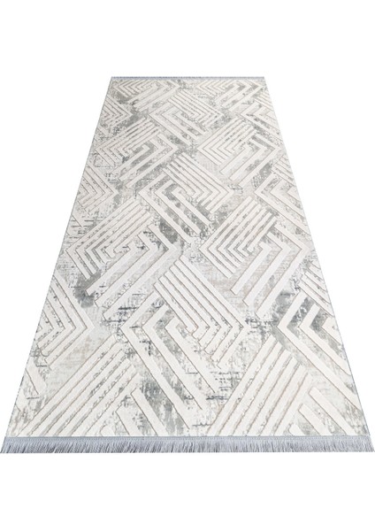 Katoomba Modern Gri Pamuk Dikdörtgen Modern Desenli Akrilik Hav Vermeyen Leke Tutmayan Kolay Temizlenen Yumuşak Makine Salon Yolluk Mutfak Halı indirimleri