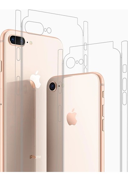 iPhone Se3-Se2 Iphone 8-7 Hidrojel Hayalet Arka Tam Kaplama FILM-(1903) - BRNTEK8828-3292