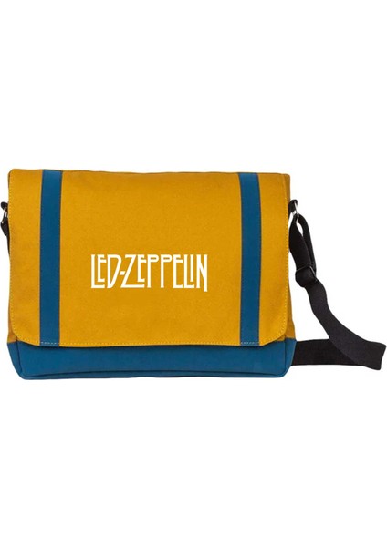 Postacı Çantası LED Zeppelin Logo Sarı Renk
