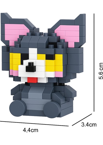Bricks Tom Karakter Figürü 3D Yapboz Puzzle Yapı Oyuncakları modelleri