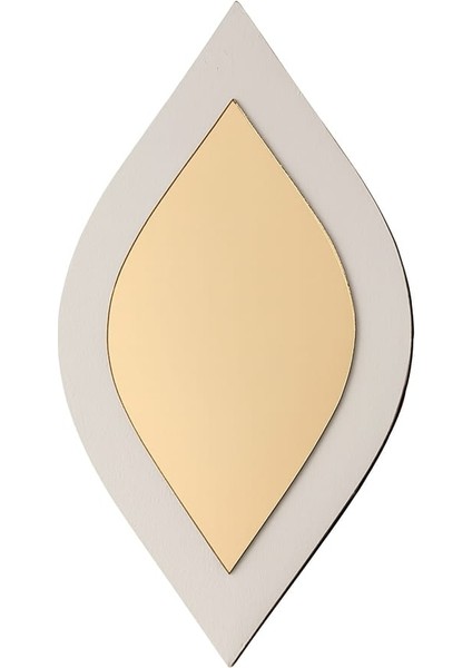 4’lü Dekoratif Yaprak Formlu Ahşaplı Ayna Seti – Modern Duvar Dekoru, Salon ve Oturma Odası Için Duvar Dekoru modelleri