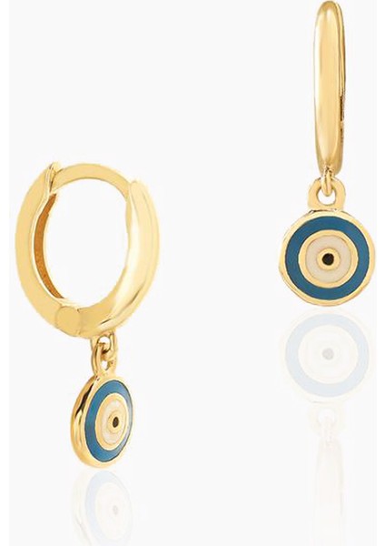 Laci Mineli Göz Halka Sallantılı Çocuk Küpesi