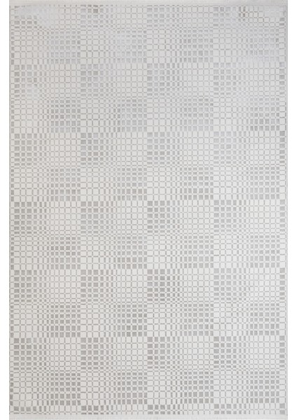 Merve Geometrik Krem Mikrofiber Dikdörtgen Modern Desenli Akrilik Hav Vermeyen Leke Tutmayan Kolay Temizlenen Yumuşak Makine Salon Yolluk Mutfak Halı