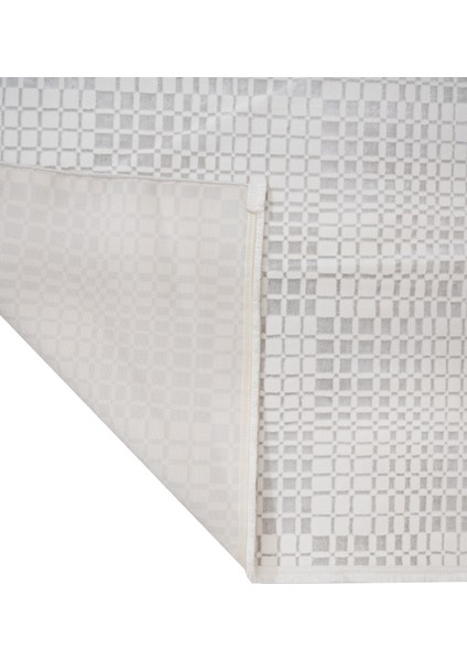 Merve Geometrik Krem Mikrofiber Dikdörtgen Modern Desenli Akrilik Hav Vermeyen Leke Tutmayan Kolay Temizlenen Yumuşak Makine Salon Yolluk Mutfak Halı indirimleri