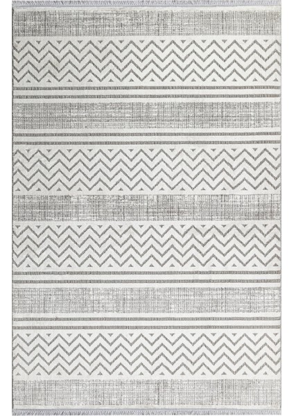 Randa Çizgili Gri Polyester Dikdörtgen Modern Desenli Akrilik Hav Vermeyen Leke Tutmayan Kolay Temizlenen Yumuşak Makine Salon Yolluk Mutfak Halı fırsatları