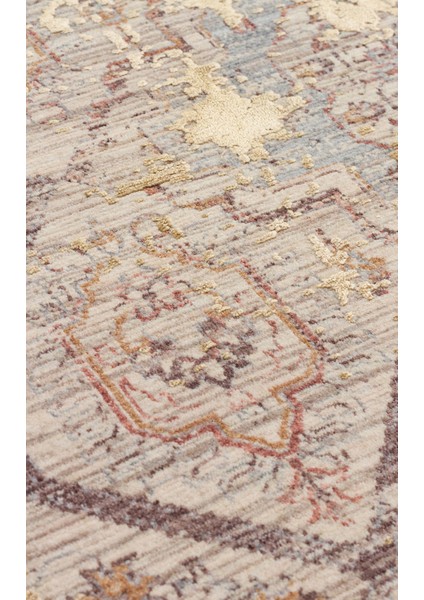 Etnik Bej Viskon Dikdörtgen Modern Desenli Akrilik Hav Vermeyen Leke Tutmayan Kolay Temizlenen Yumuşak Makine Salon Yolluk Mutfak Halı indirimleri