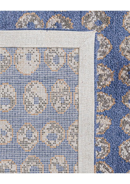 Modern Lacivert Viskon Dikdörtgen Modern Desenli Akrilik Hav Vermeyen Leke Tutmayan Kolay Temizlenen Yumuşak Makine Salon Yolluk Mutfak Halı fırsatları